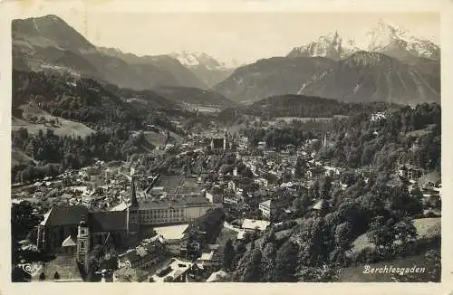 AK - Bertechsgaden Blick vom Restaurant und Cafe Lockstein