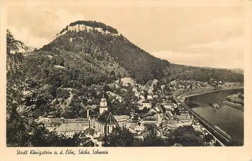 AK - Stadt Königstein an der Elbe Sächsische Schweiz