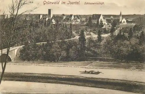 AK - Grünwald im Isartal Schlosswirtschaft versandt 1914