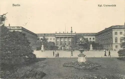 AK - Berlin Kgl. Universität Feldpost versandt 1915