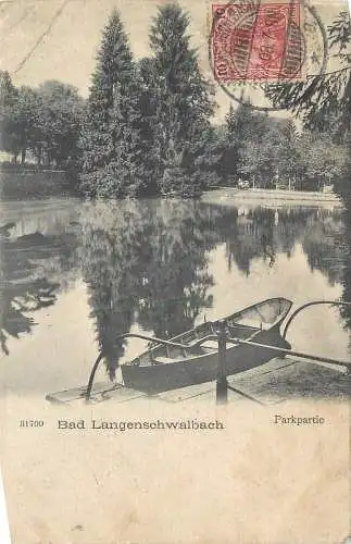 AK - Bad Langenschalbach Parkpartie versandt 1908