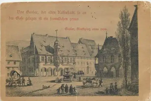 AK - Kaiser Wörth und Rathaus in Goslar nicht versandt