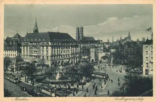 AK - München Sendlingertorplatz versandt 1927