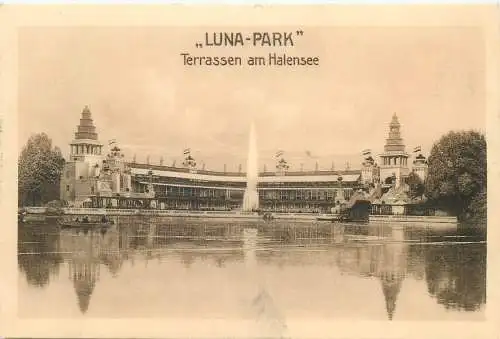 AK - Luna Park Terrassen am Halensee versandt 1914