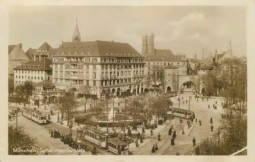 AK - München Sendlingertorplatz versandt 1936