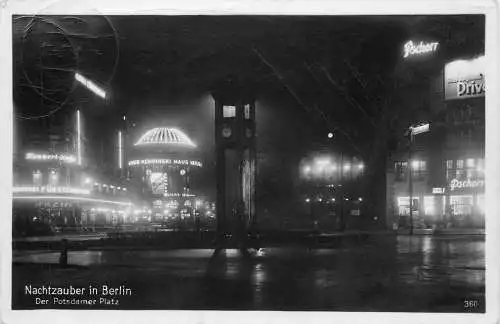 AK - Nachtzauber in Berlin Der Potsdamer Platz versandt 1935