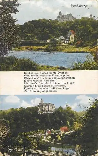 AK - Rochsburg Panorama versandt 1940