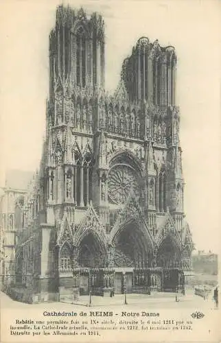 AK - Reims Die Kathedrale von Reims Frankreich