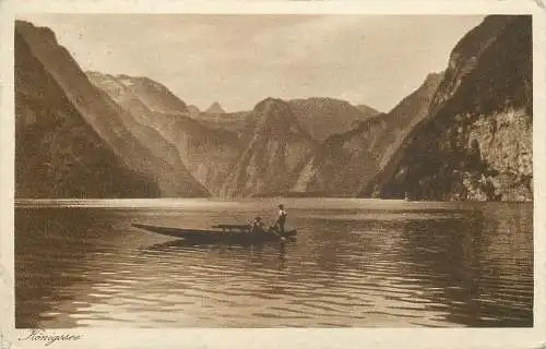 AK - Ruderboot auf dem Königsee versandt 1932