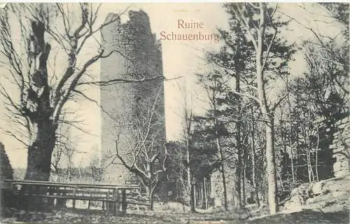 AK - Ruine Schauenburg Oberkirch versandt 1909