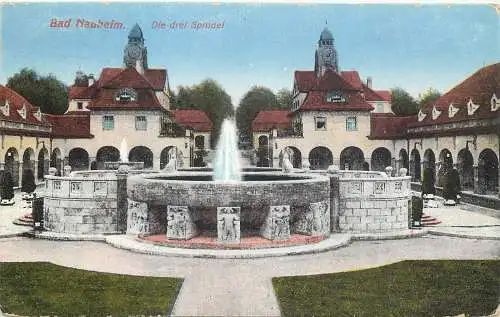 AK - Bad Nauheim Die drei Sprudel versandt 1931