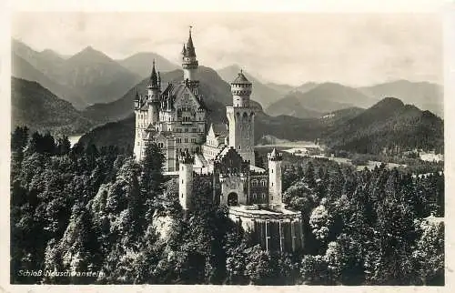 AK - Schloß Neuschwanstein versandt 1937