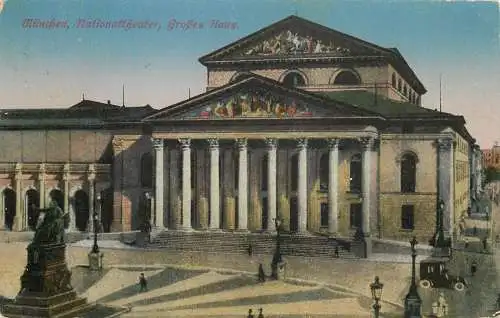 AK - München Nationaltheater Großes Haus versandt 1931