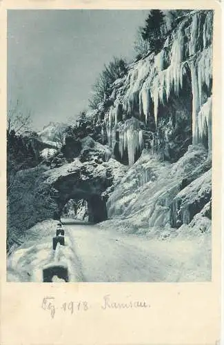 AK - Felsentor in der Ramsau bei Berchtesgaden versandt 1918