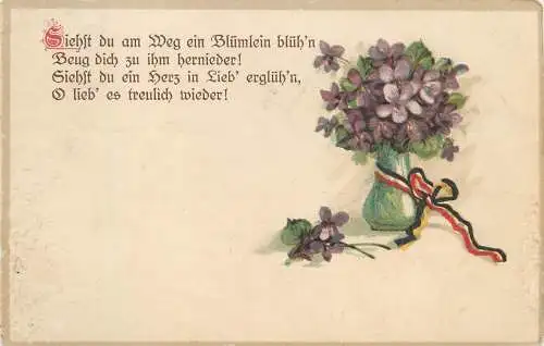AK - Feldpost Gedicht versandt 1916
