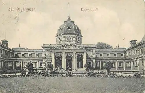 AK - Bad Oeynhausen Badehaus IV Feldpost versandt 1915