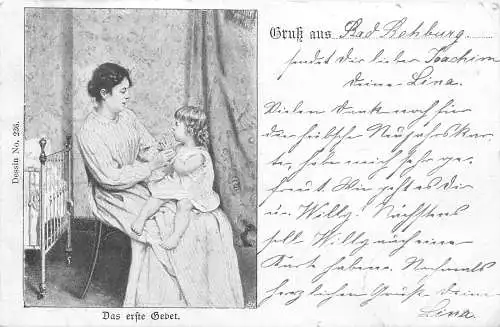 AK - Das erste Gebet Dessin No. 236 versandt 1902