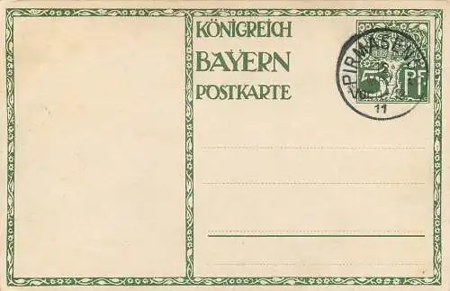 AK - Königreich Bayern Luitpold von Bayern 1911 gestempelt