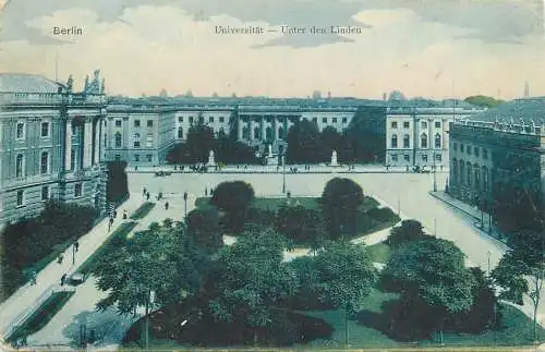 AK - Berlin Universität Unter den Linden versandt