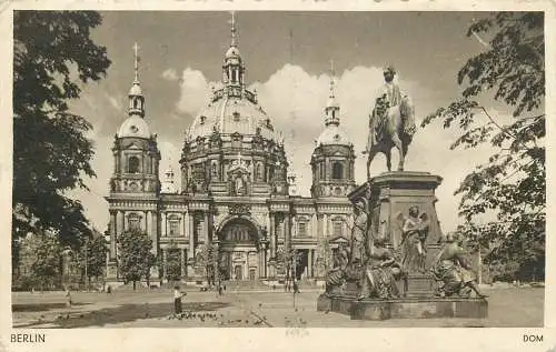 AK - Berlin Dom versandt 1940