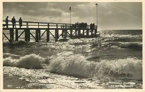 AK - Ostseebad Wustrow An der Seebrücke versand 1938