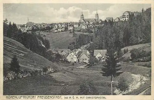 AK - Höhenluftkurort Freudenstadtmit Christophstal versandt 1930