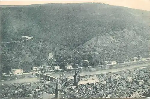 AK - Heidelberg Stadtansicht versandt 1901