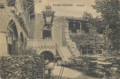AK - Rudelsburg Burghof versandt