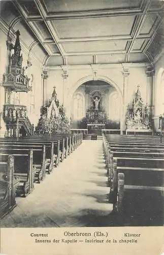 AK - Oberbronn (Els.) Inneres der Kapelle versandt 1910