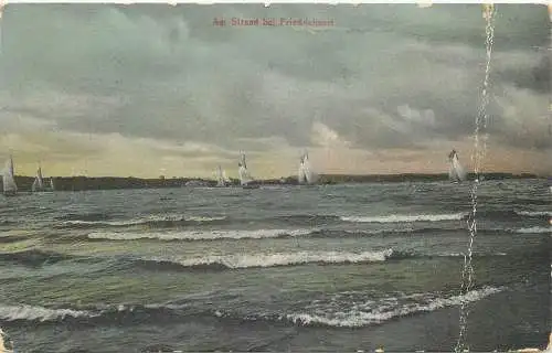 AK - Am Strand bei Friedrichsort Gruss aus Kiel versandt 1908