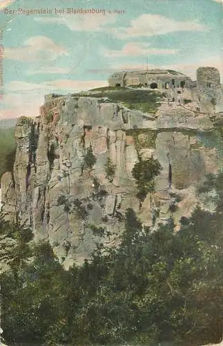 AK - Der Regenstein bei Blankenburg am Harz