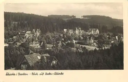 AK - Schierke / Brocken - Blick auf Unter-Schierke