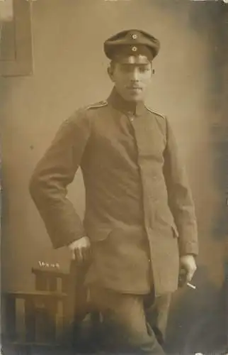 AK - Junger Soldat in Uniform 1918