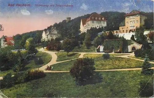 AK - Bad Nauheim Höhenweg mit Johannesberg 1918