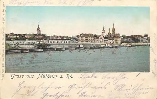 AK - Mülheim am Rhein  versandt 1901 Köln Mülheim