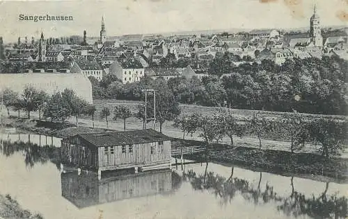 AK - Sangerhausen Totalansicht Feldpost versandt 1917