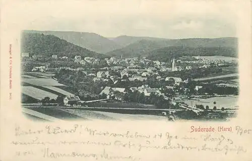 AK - Suderode Harz Totalansicht versandt 1905