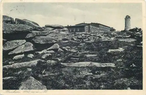 AK - Brocken Nationalpark Harz, Brocken-Hotel 1931