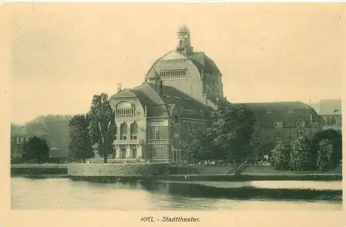 AK - Kiel Stadttheater versandt 1908