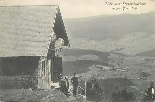 AK - Blick vom Arberschutzhaus gegen Eisenstein versandt