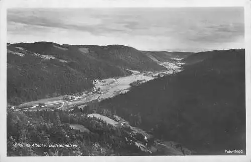 AK - Blick ins Albtal v. Bildsteinfelsen versandt 1931