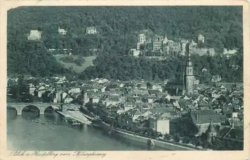 AK - Blick auf Heidelberg vom Philosophenweg nicht versandt