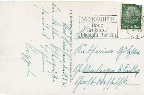 AK - Bad Nauheim Trinkkuranlage Frühkonzert versandt 1941