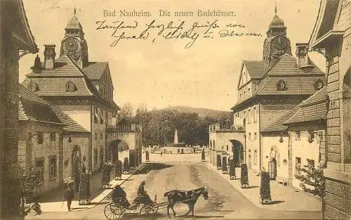 AK - Bad Nauheim Die neuen Badehäuser versandt 1910