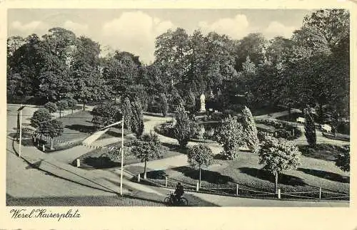 AK - Wesel Kaiserplatz versandt 1936