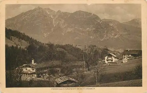 AK - Garmisch - Partenkirchen Forsthaus Graseck gegen Kramer