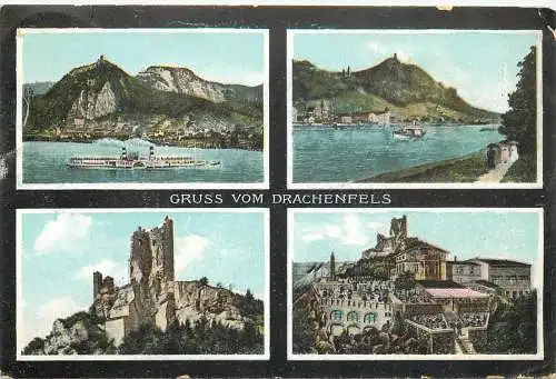 AK - Gruss vom Drachenfels mehrere Ansichten versandt 1907