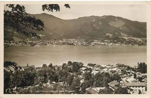 AK Tegernsee gegen Bad Wiessee versandt 1941