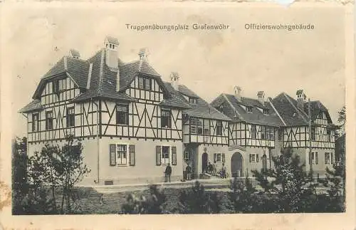 AK Truppenübungsplatz Grafenwöhr Offizierswohngebäude versandt 1912