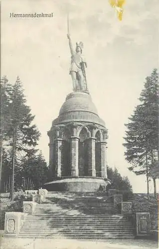 AK Detmold Teutoburger Wald Hermannsdenkmal 1910